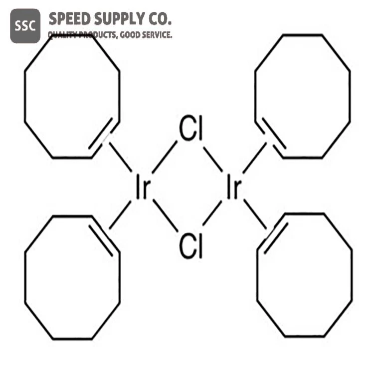 Dimer chlorobis(cyklookten)iridium(I).